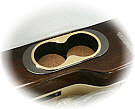Adapter Plate permits direct Replacement of old-style FalconJet tambour unit with a new Custom Cupholders double unit