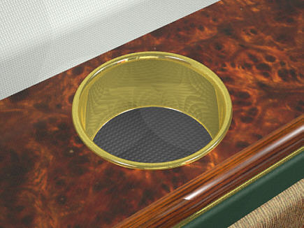 Custom Cupholders One-Piece Cupholder with appearance rim style #C101