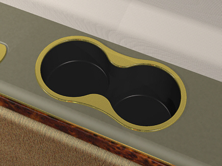 Two-Piece - Double Cupholder - Style #D203PT