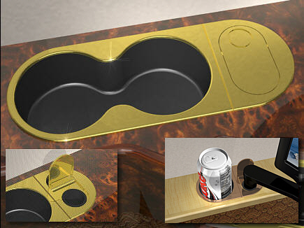 TV Monitor receptacle holder