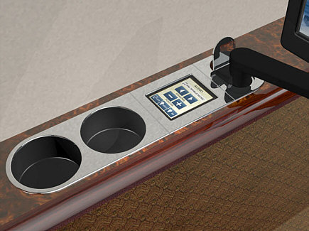TV Monitor receptacle holder