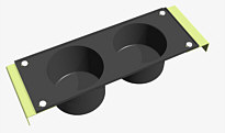 Double Cupholder Plate Assembly