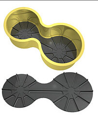 Custom Molded Urethane Cupholder Inserts